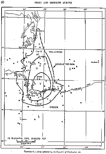  1961 Isoseismal Map
