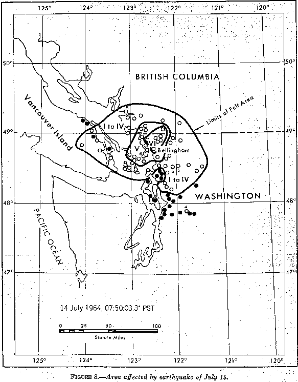  1964 Isoseismal Map