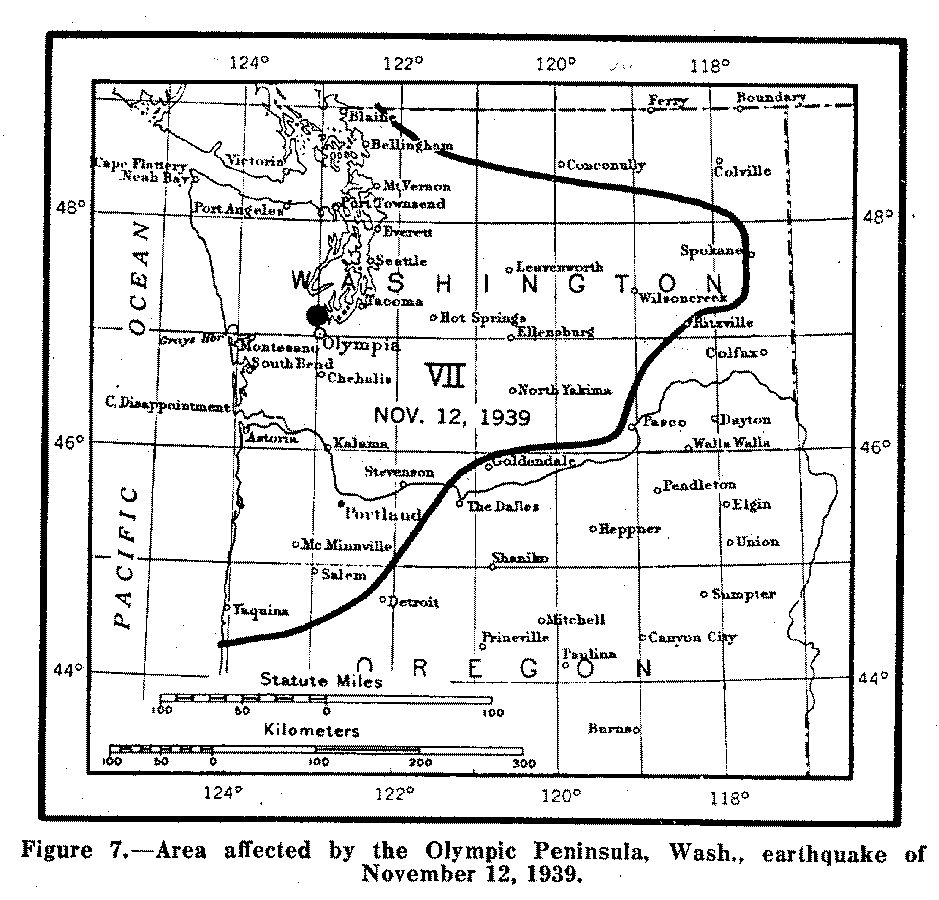  1939 Isoseismal Map