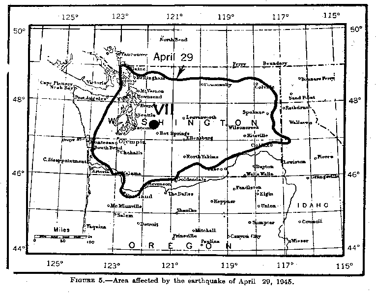  1945 Isoseismal Map