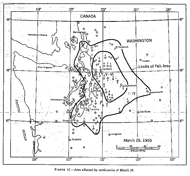  1955 Isoseismal Map