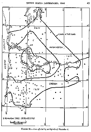  1962 Isoseismal Map