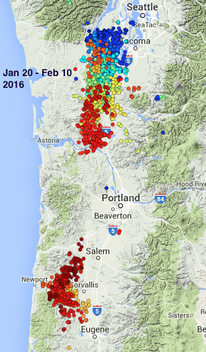 ETS Event of Winter 2015-16 | Pacific Northwest Seismic Network
