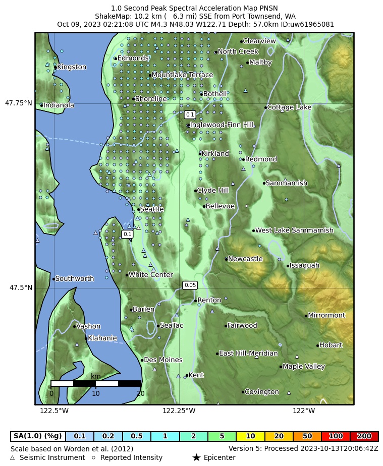 ShakeMap | Pacific Northwest Seismic Network