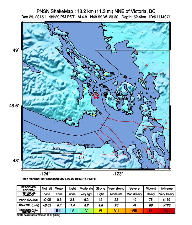 ShakeMap | Pacific Northwest Seismic Network