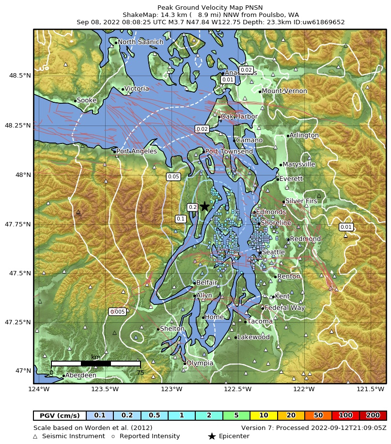 ShakeMap | Pacific Northwest Seismic Network