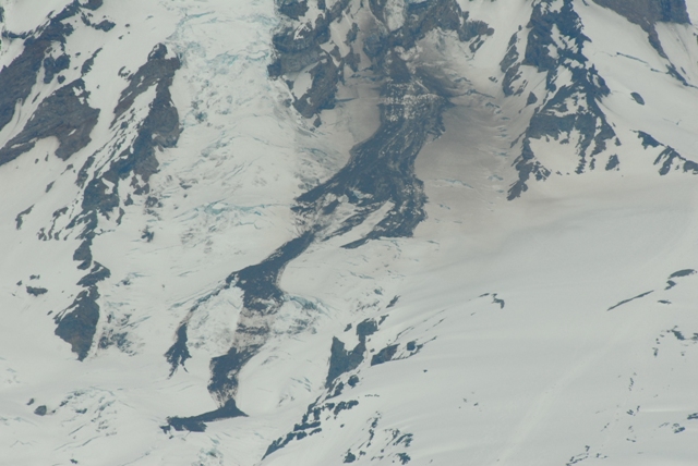 Nisqually cleaver rockfall debris